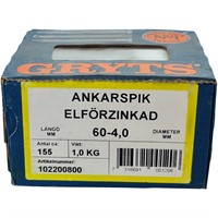 Ankarspik Elförzinkad 60x4 mm (155 st/fp)