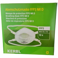 Dammfiltermask med ventil FFP3 NR:D (10-pack)