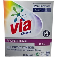 Tvättmedel Via Professional Color 8,32 kg