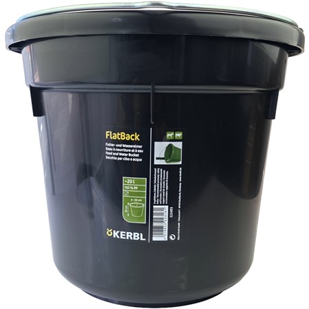 Hink med flat sida - svart