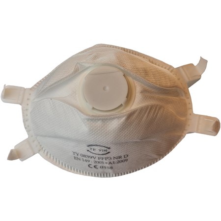 Dammfiltermask med ventil FFP3 NR:D (10-pack)