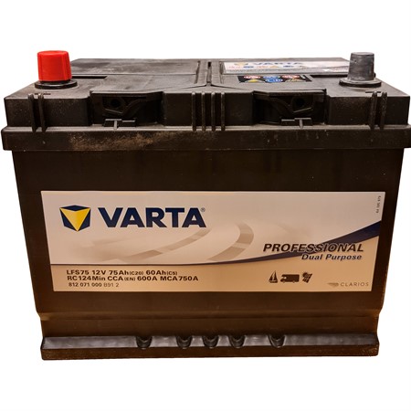 Fritidsbatteri Varta 75 Ah